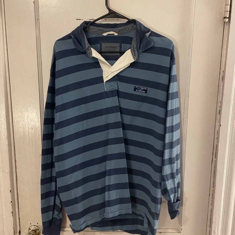 Men’s large LL bean rugby polo